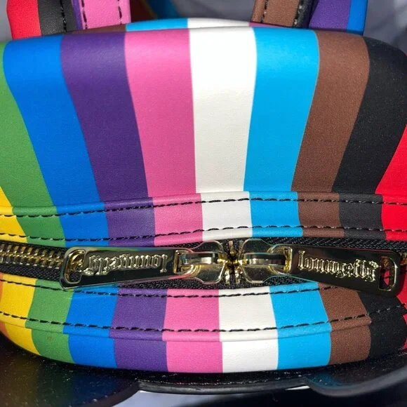 Loungefly Disney Mickey Mouse Pride Rainbow Mini Backpack NWOT - Picture 2 of 16
